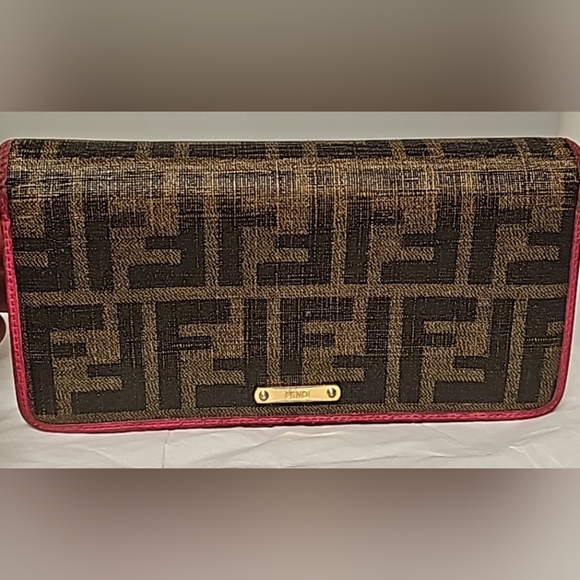 FENDI Zucca PVC Leather Bifold Long Wallet - Picture 1 of 7